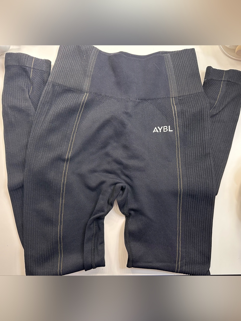 AYBL Black Ribbed Leggings